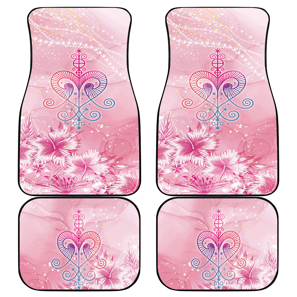 Afro Vodou Erzulie Freda Car Mats Hibiscus & Pearls