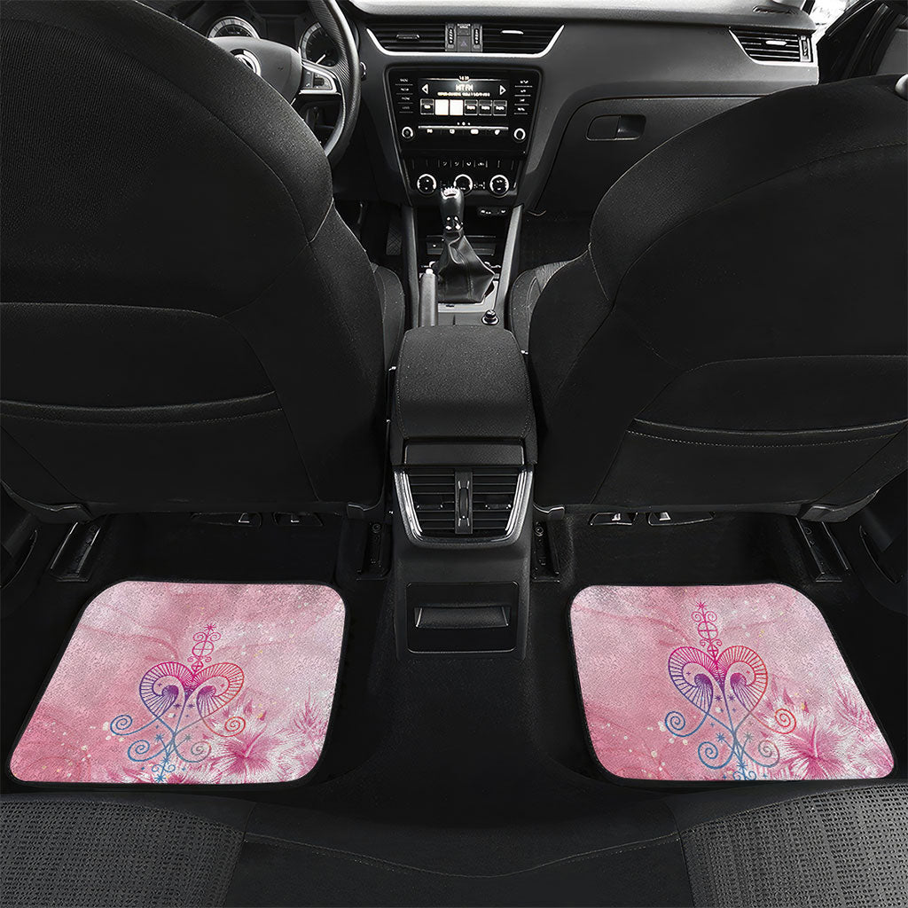 Afro Vodou Erzulie Freda Car Mats Hibiscus & Pearls