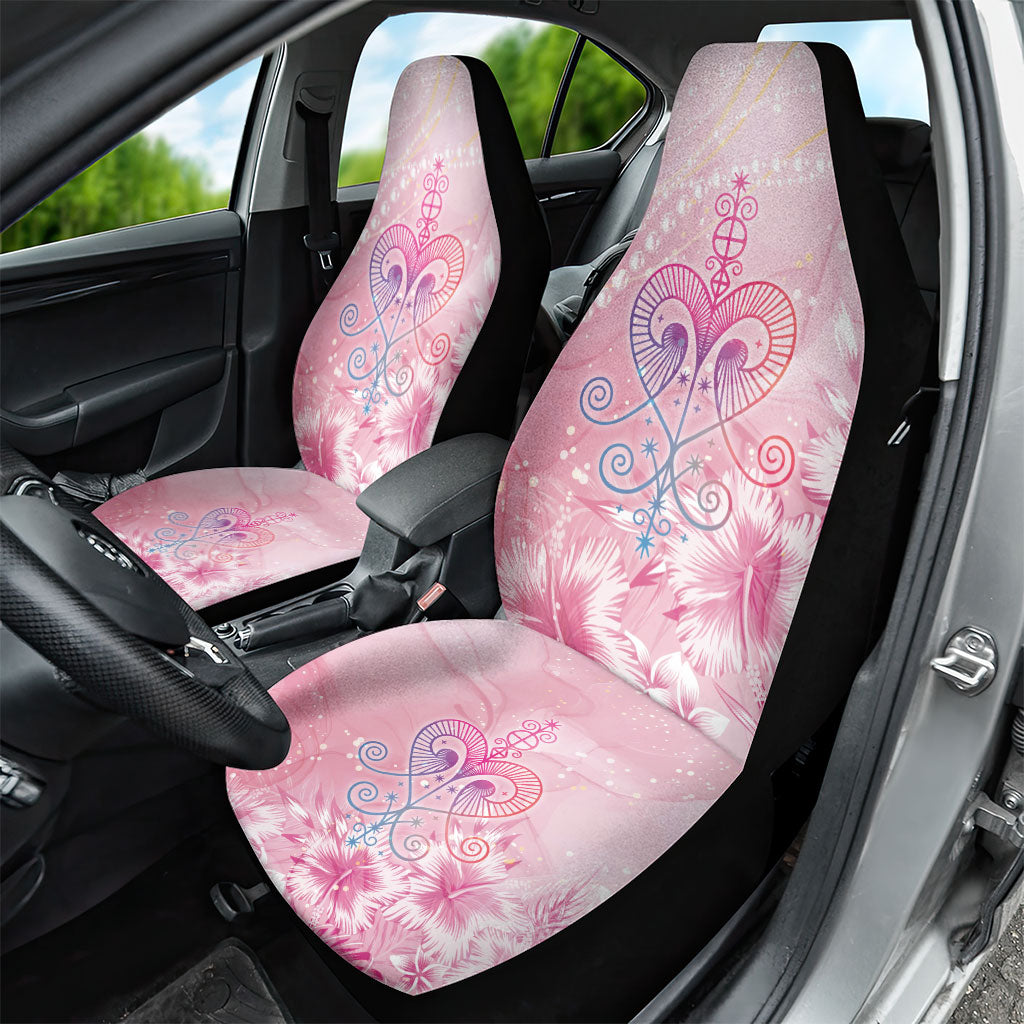 Afro Vodou Erzulie Freda Car Seat Cover Hibiscus & Pearls