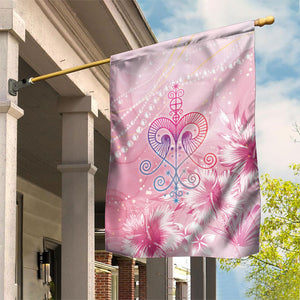 Afro Vodou Erzulie Freda Garden Flag Hibiscus & Pearls