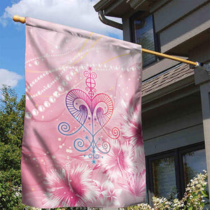 Afro Vodou Erzulie Freda Garden Flag Hibiscus & Pearls