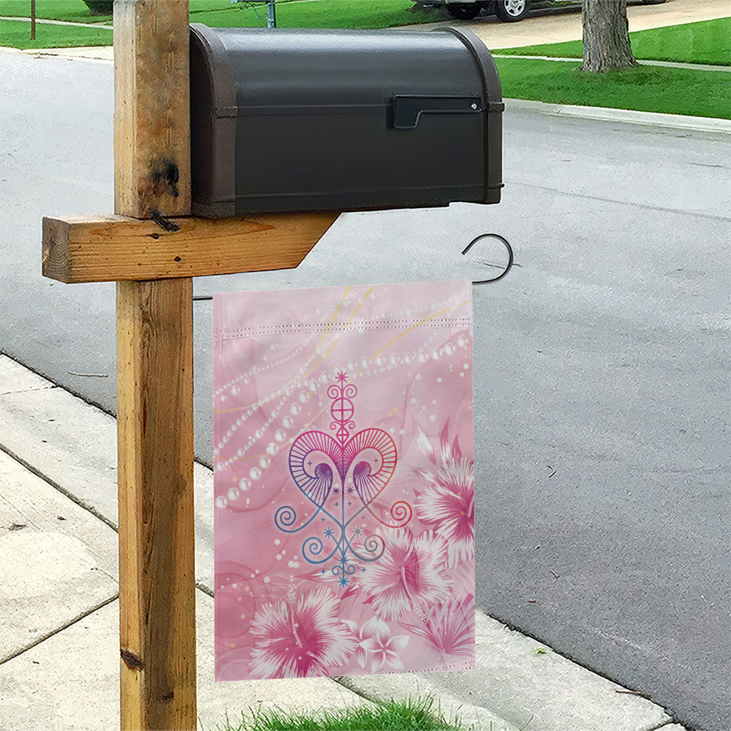 Afro Vodou Erzulie Freda Garden Flag Hibiscus & Pearls