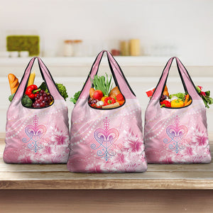 Afro Vodou Erzulie Freda Grocery Bag Hibiscus & Pearls