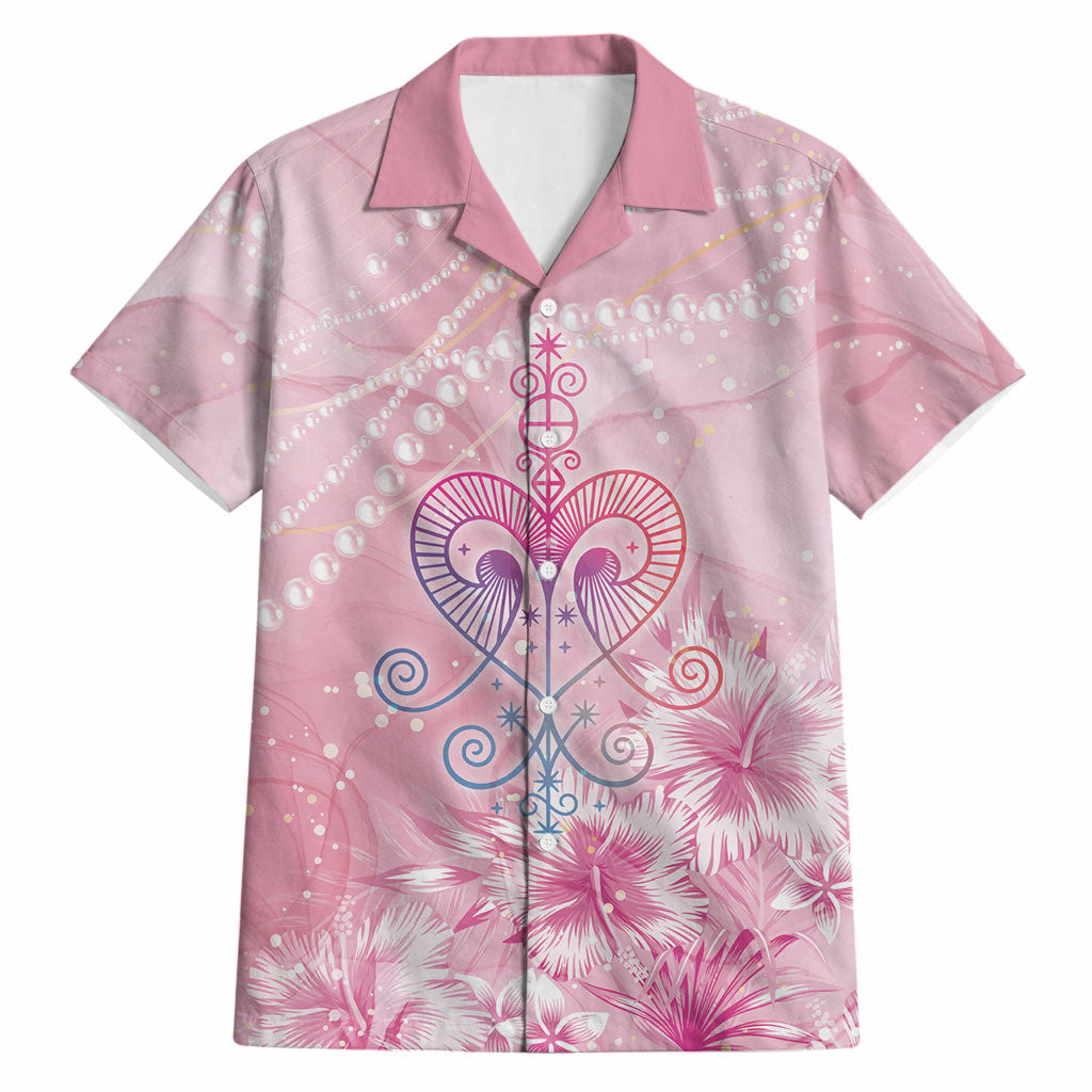 Afro Vodou Erzulie Freda Hawaiian Shirt Hibiscus & Pearls