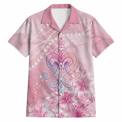 Afro Vodou Erzulie Freda Hawaiian Shirt Hibiscus & Pearls