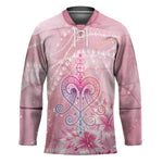 Afro Vodou Erzulie Freda Hockey Jersey Hibiscus & Pearls