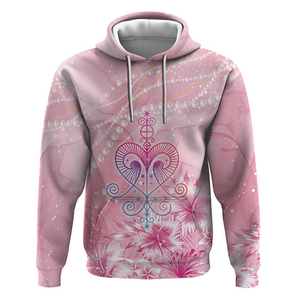 Afro Vodou Erzulie Freda Hoodie Hibiscus & Pearls