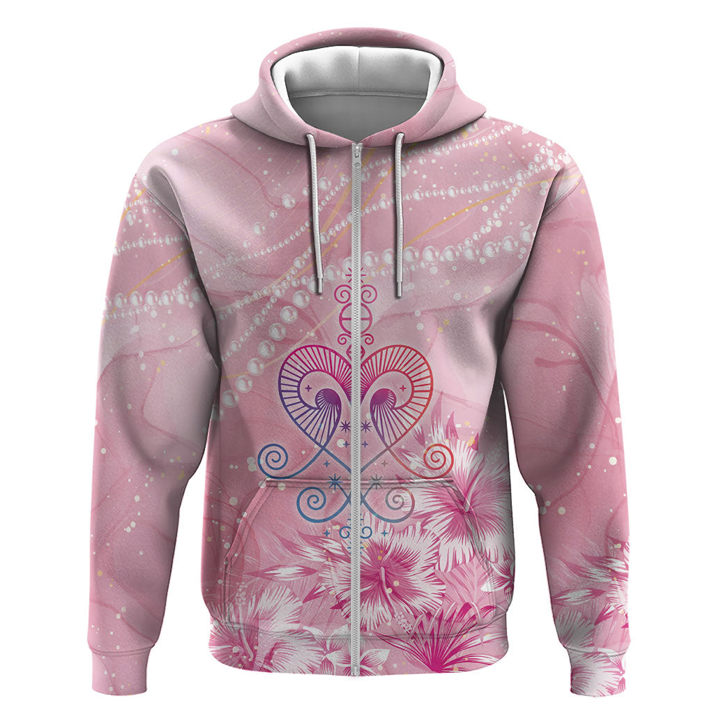 Afro Vodou Erzulie Freda Hoodie Hibiscus & Pearls