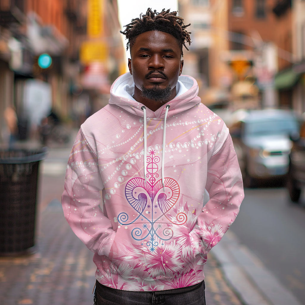 Afro Vodou Erzulie Freda Hoodie Hibiscus & Pearls