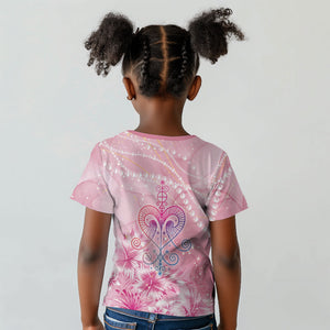Afro Vodou Erzulie Freda Kid T shirt Hibiscus & Pearls