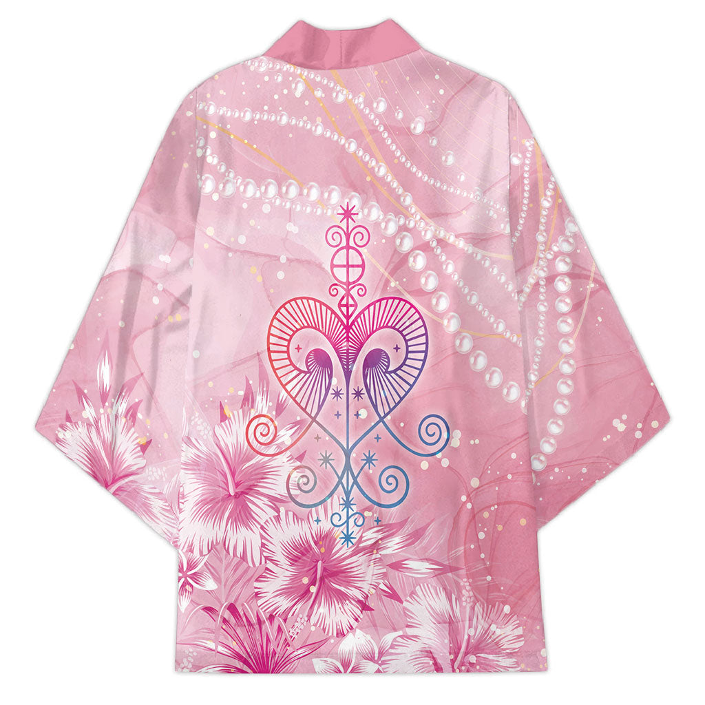 Afro Vodou Erzulie Freda Kimono Hibiscus & Pearls