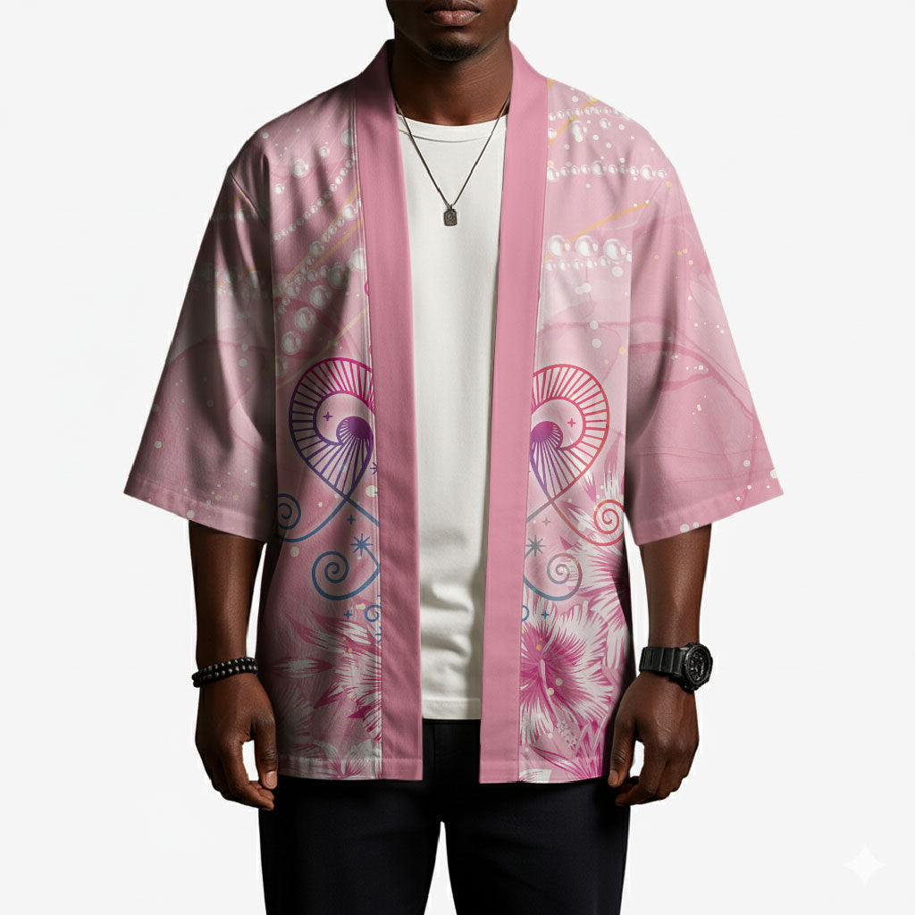 Afro Vodou Erzulie Freda Kimono Hibiscus & Pearls