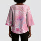 Afro Vodou Erzulie Freda Kimono Sleeve Blouse Hibiscus & Pearls