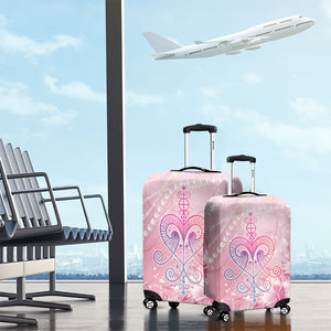 Afro Vodou Erzulie Freda Luggage Cover Hibiscus & Pearls