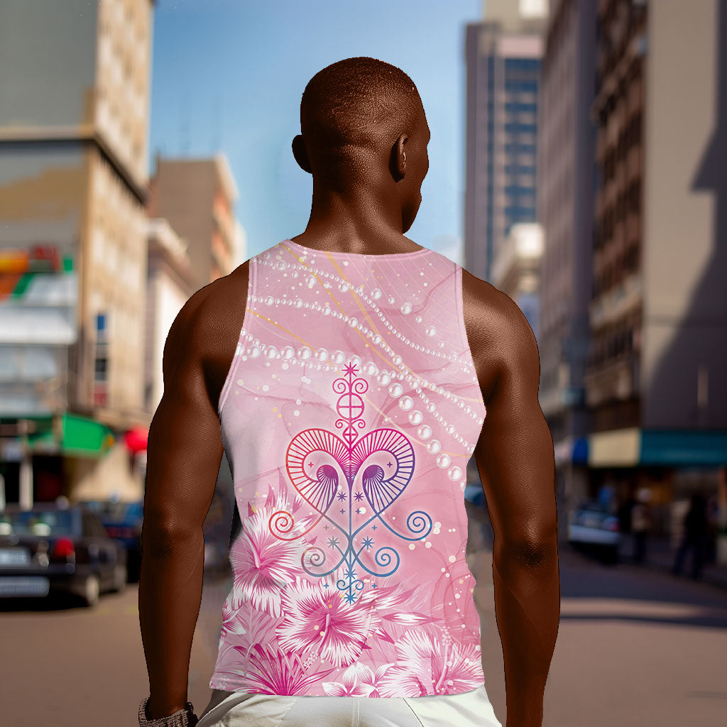 Afro Vodou Erzulie Freda Men Tank Top Hibiscus & Pearls