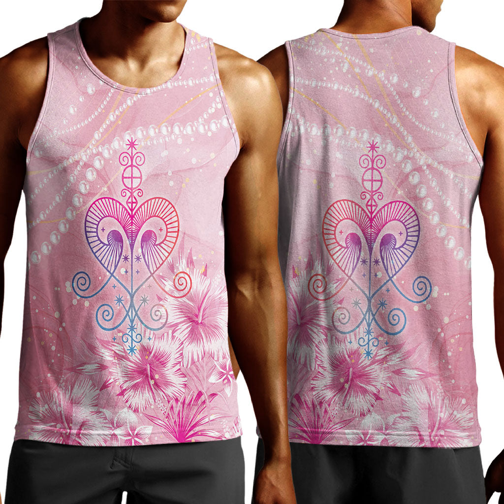 Afro Vodou Erzulie Freda Men Tank Top Hibiscus & Pearls
