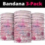 Afro Vodou Erzulie Freda Neck Gaiter Hibiscus & Pearls
