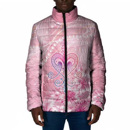 Afro Vodou Erzulie Freda Padded Jacket Hibiscus & Pearls