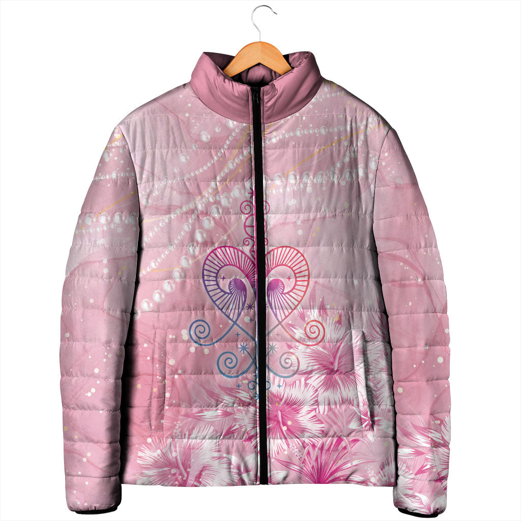 Afro Vodou Erzulie Freda Padded Jacket Hibiscus & Pearls