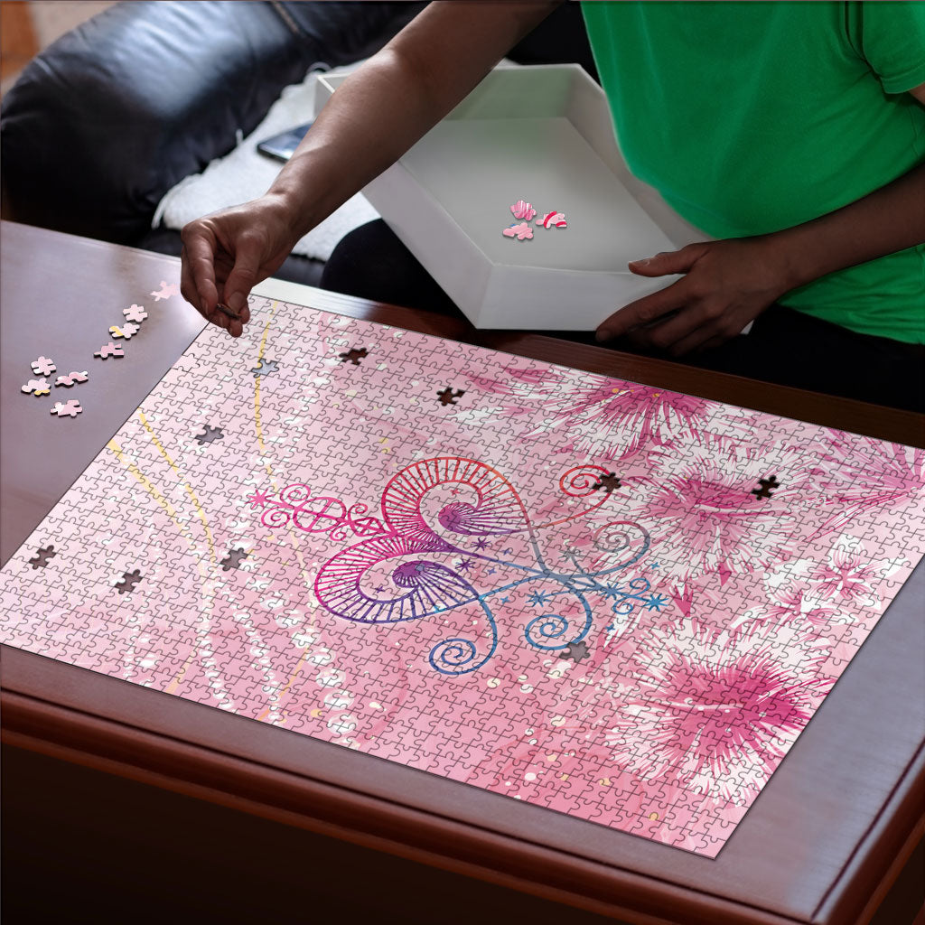Afro Vodou Erzulie Freda Puzzle Hibiscus & Pearls
