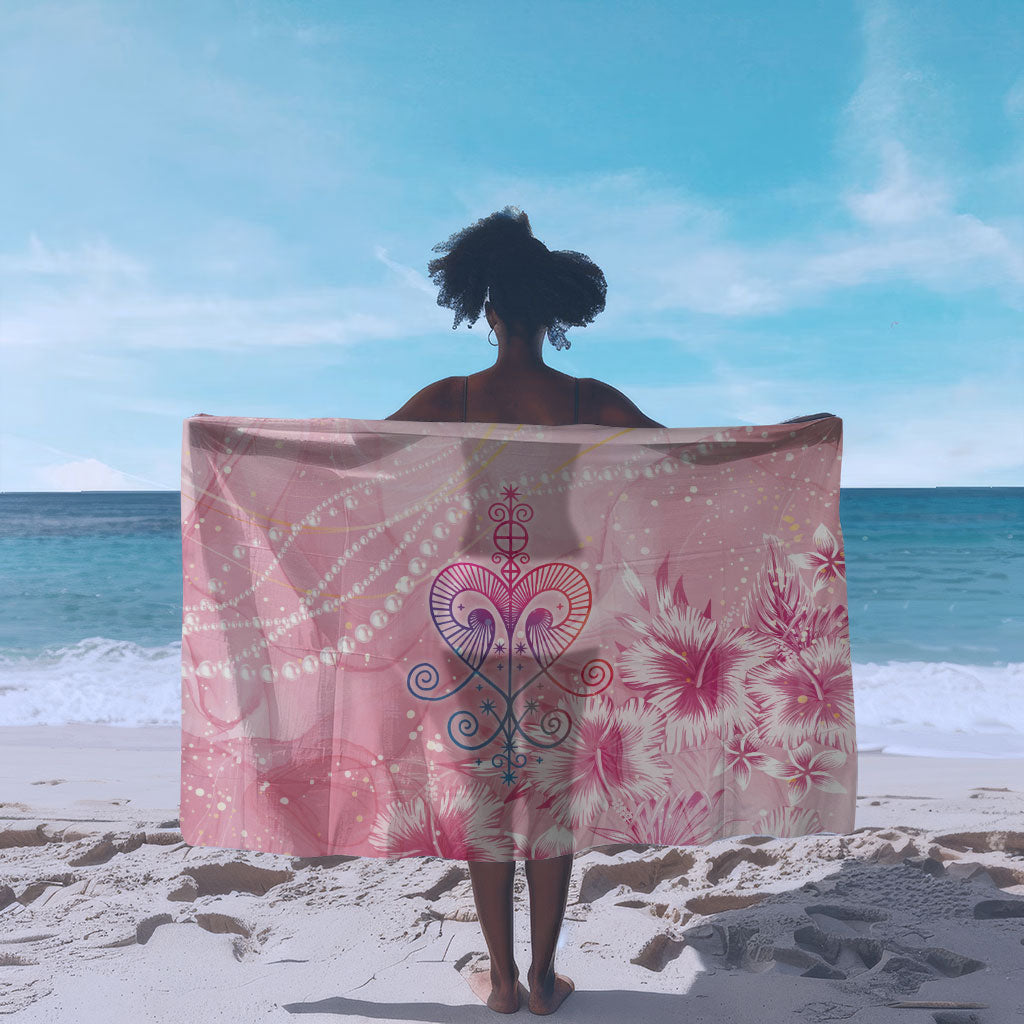 Afro Vodou Erzulie Freda Sarong Hibiscus & Pearls