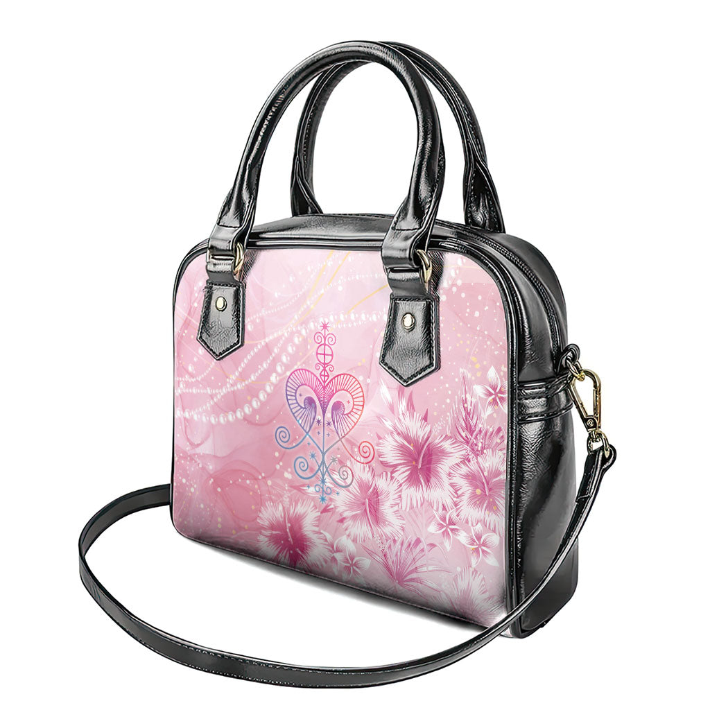 Afro Vodou Erzulie Freda Shoulder Handbag Hibiscus & Pearls