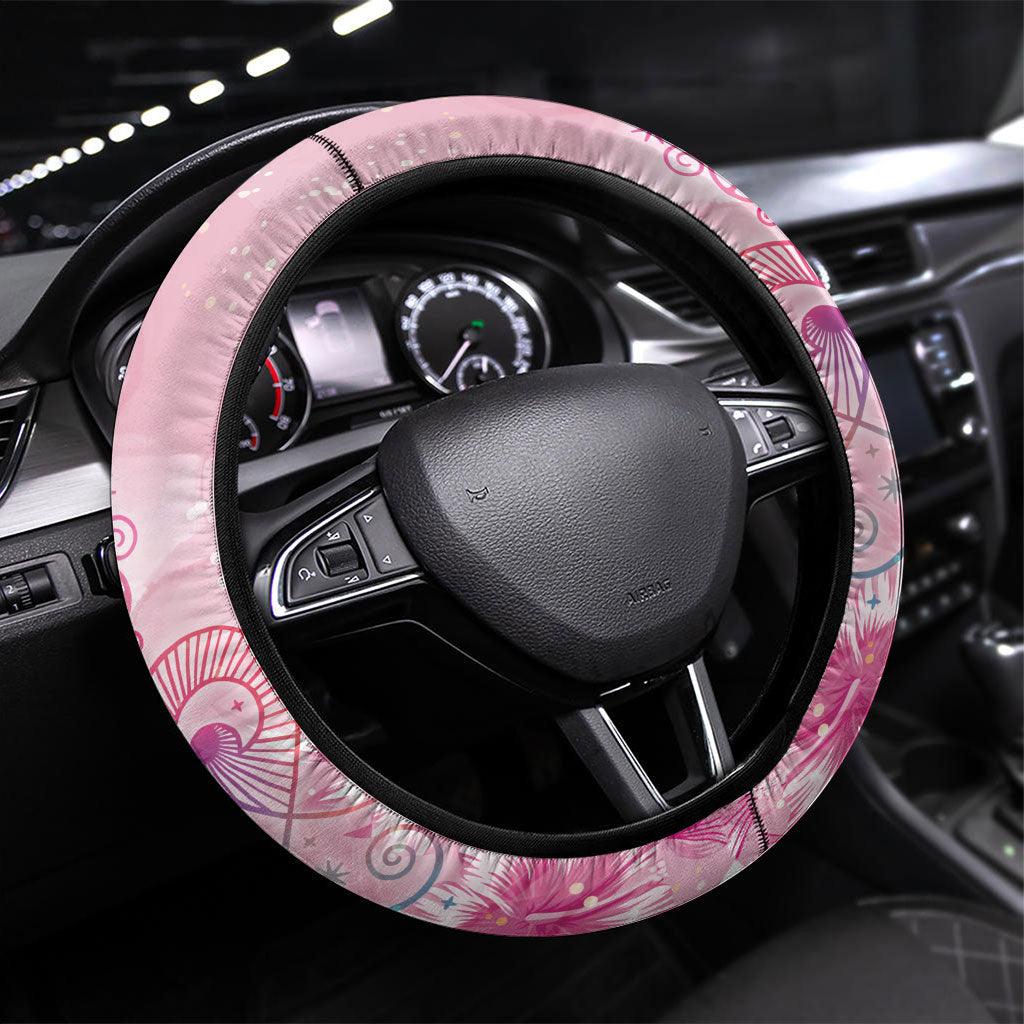 Afro Vodou Erzulie Freda Steering Wheel Cover Hibiscus & Pearls