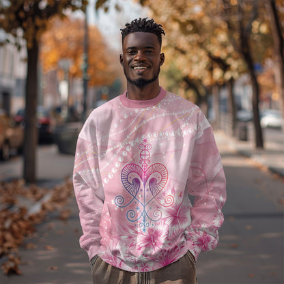 Afro Vodou Erzulie Freda Sweatshirt Hibiscus & Pearls