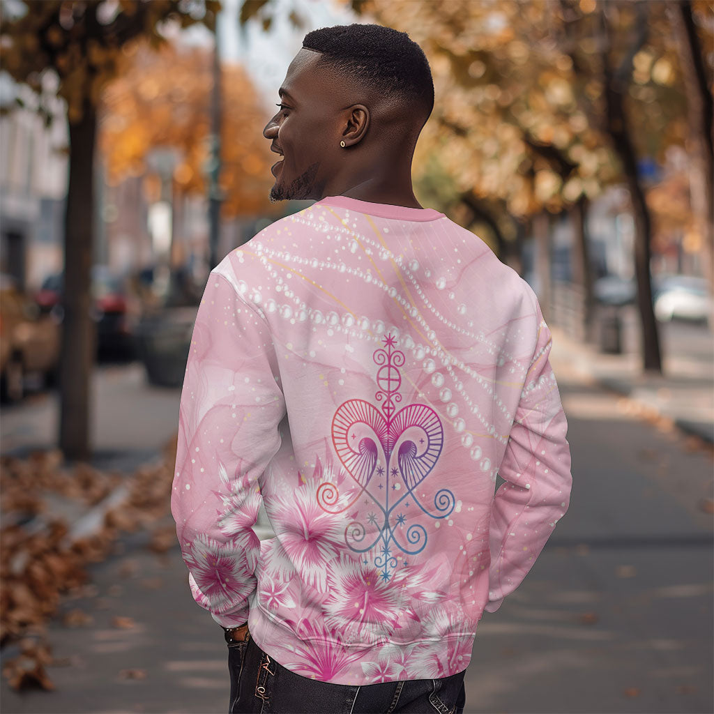Afro Vodou Erzulie Freda Sweatshirt Hibiscus & Pearls