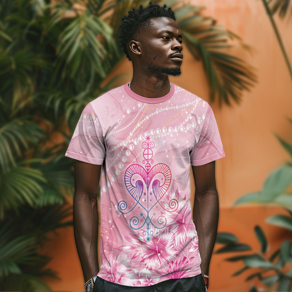 Afro Vodou Erzulie Freda T shirt Hibiscus & Pearls
