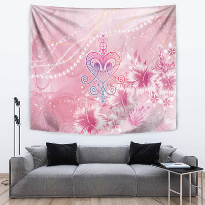 Afro Vodou Erzulie Freda Tapestry Hibiscus & Pearls