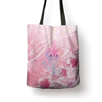 Afro Vodou Erzulie Freda Tote Bag Hibiscus & Pearls