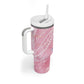 Afro Vodou Erzulie Freda Tumbler With Handle Hibiscus & Pearls