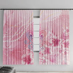 Afro Vodou Erzulie Freda Window Curtain Hibiscus & Pearls