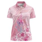 Afro Vodou Erzulie Freda Women Polo Shirt Hibiscus & Pearls