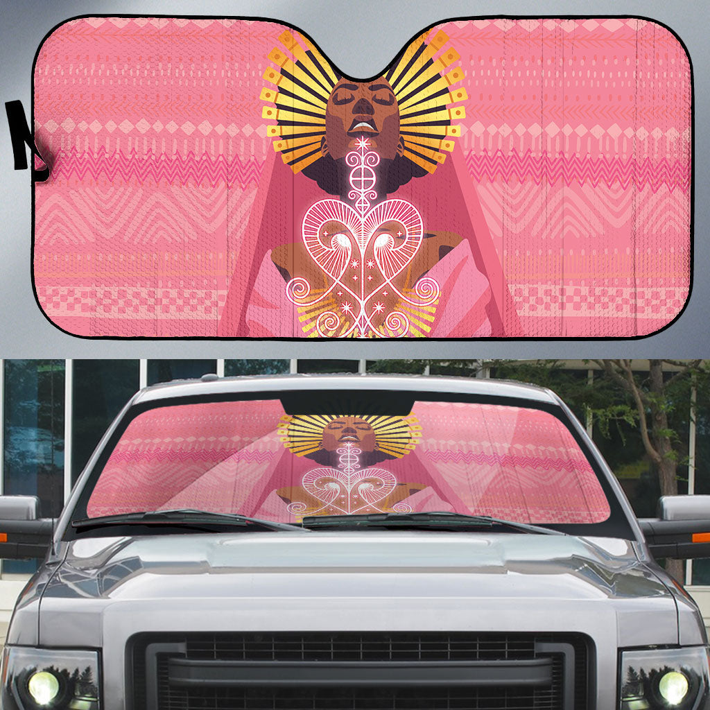 Afro Vodou Erzulie Freda Goddess Auto Sun Shade