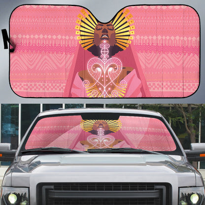 Afro Vodou Erzulie Freda Goddess Auto Sun Shade