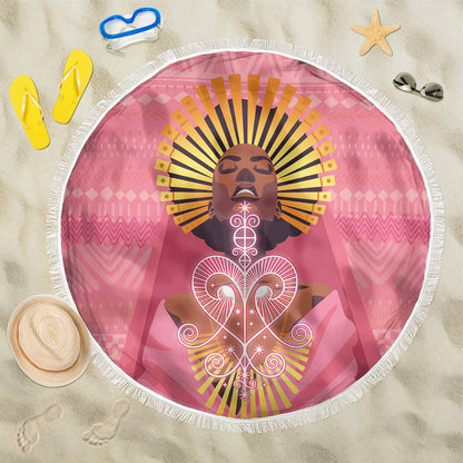 Afro Vodou Erzulie Freda Goddess Beach Blanket