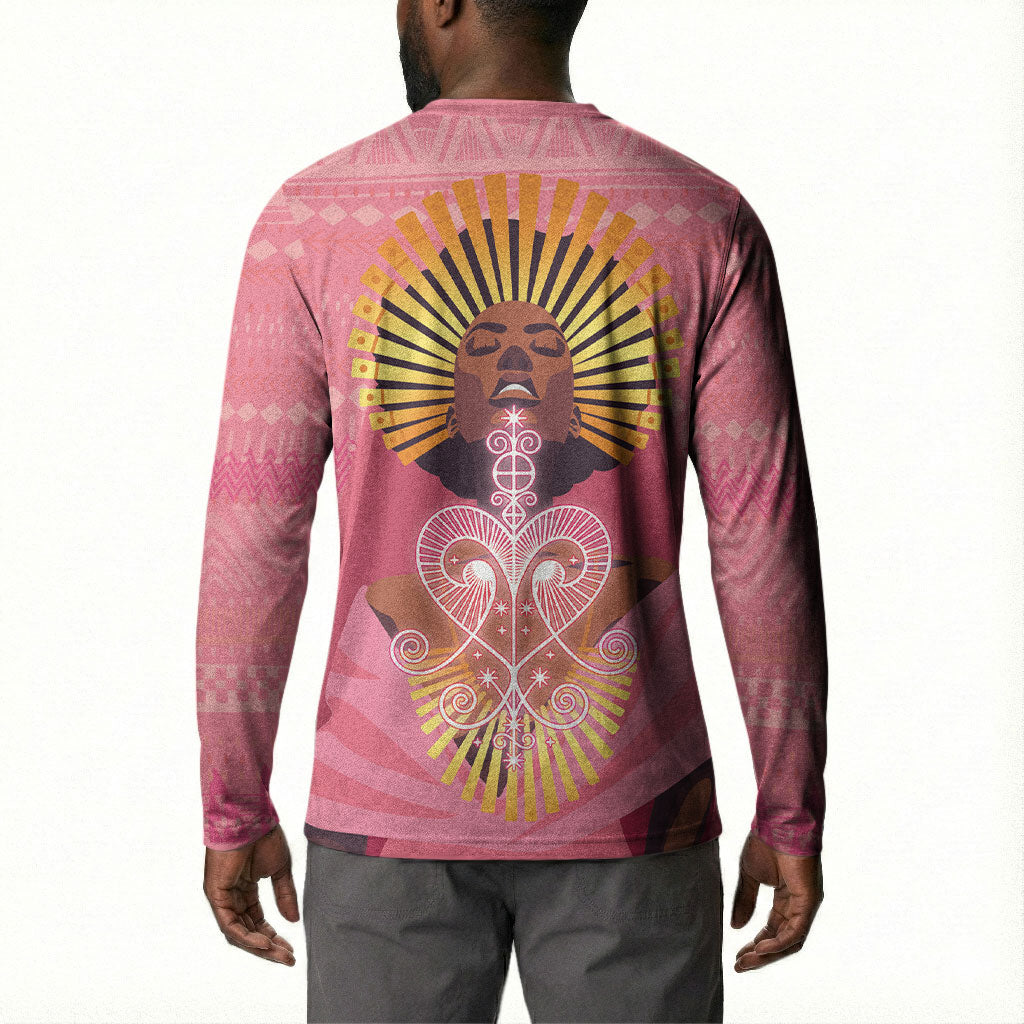 Afro Vodou Erzulie Freda Goddess Button Sweatshirt