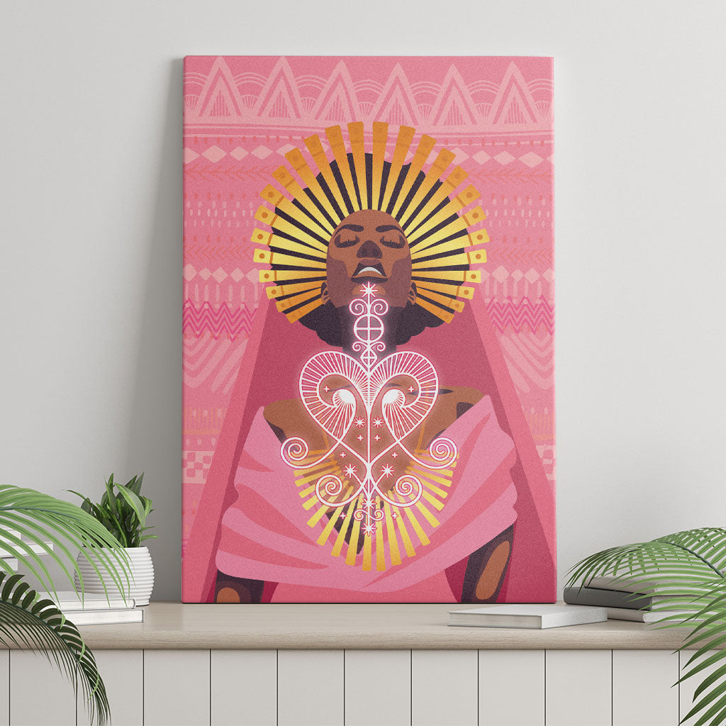 Afro Vodou Erzulie Freda Goddess Canvas Wall Art