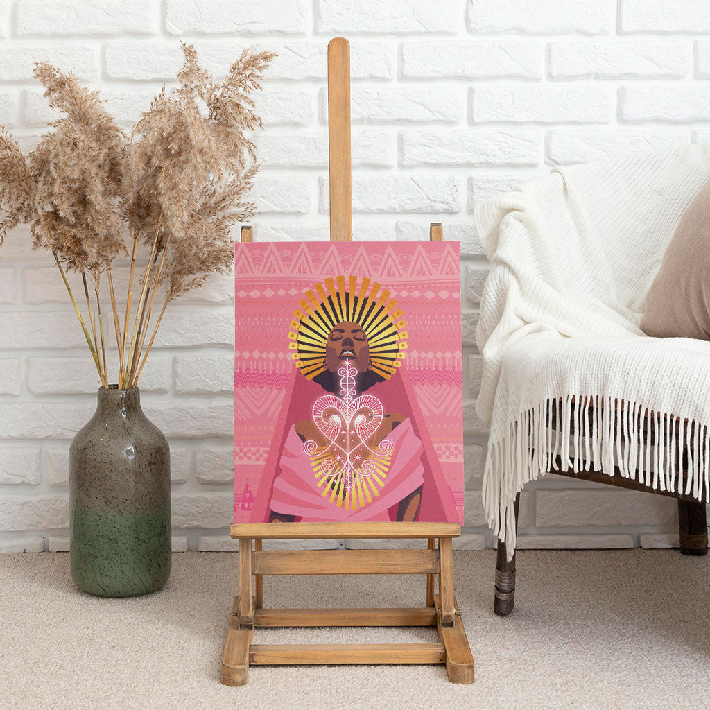 Afro Vodou Erzulie Freda Goddess Canvas Wall Art