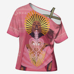 Afro Vodou Erzulie Freda Goddess Cross Shoulder Shirt
