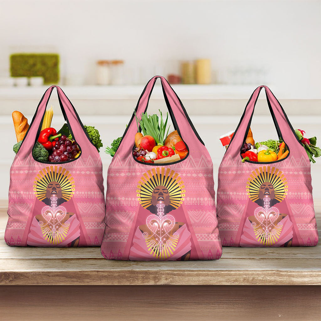 Afro Vodou Erzulie Freda Goddess Grocery Bag