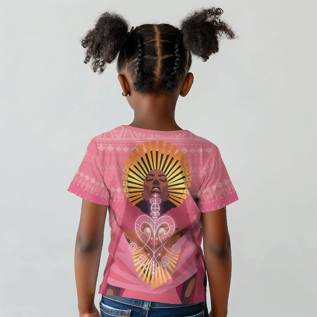 Afro Vodou Erzulie Freda Goddess Kid T shirt