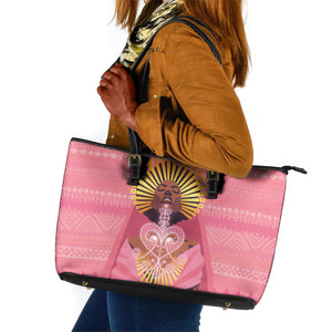 Afro Vodou Erzulie Freda Goddess Leather Tote Bag