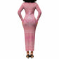 Afro Vodou Erzulie Freda Goddess Long Sleeve Bodycon Dress