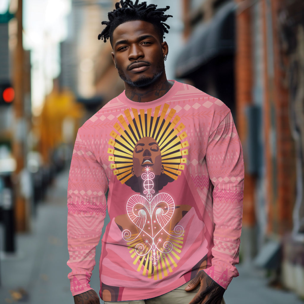 Afro Vodou Erzulie Freda Goddess Long Sleeve Shirt