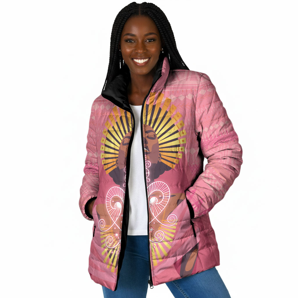 Afro Vodou Erzulie Freda Goddess Padded Jacket