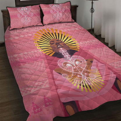 Afro Vodou Erzulie Freda Goddess Quilt Bed Set