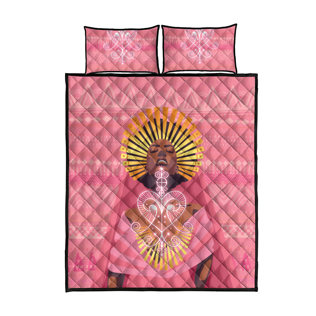 Afro Vodou Erzulie Freda Goddess Quilt Bed Set